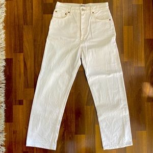 AGOLDE 90s Pinch Waist White Jeans